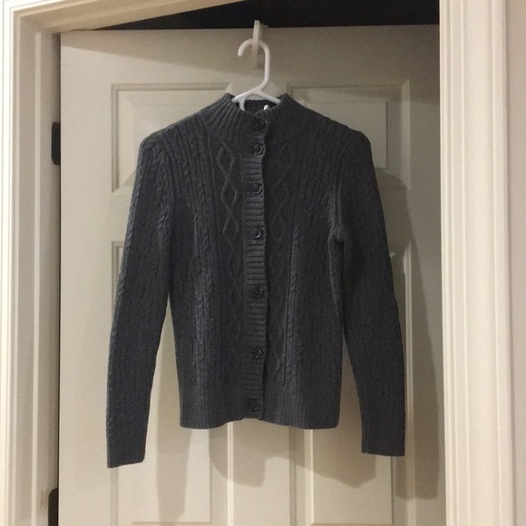 Talbots petite small button down sweater - Picture 2 of 7